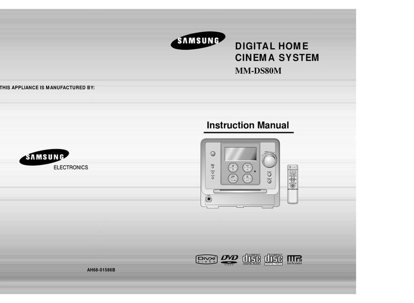 Samsung MM-DS80M instruction manual