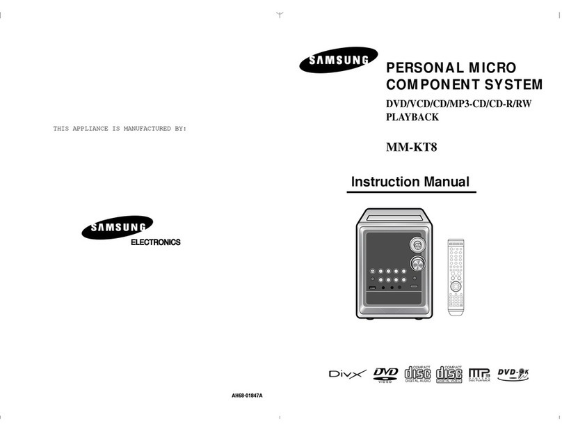 Samsung MM-KT8 instruction manual