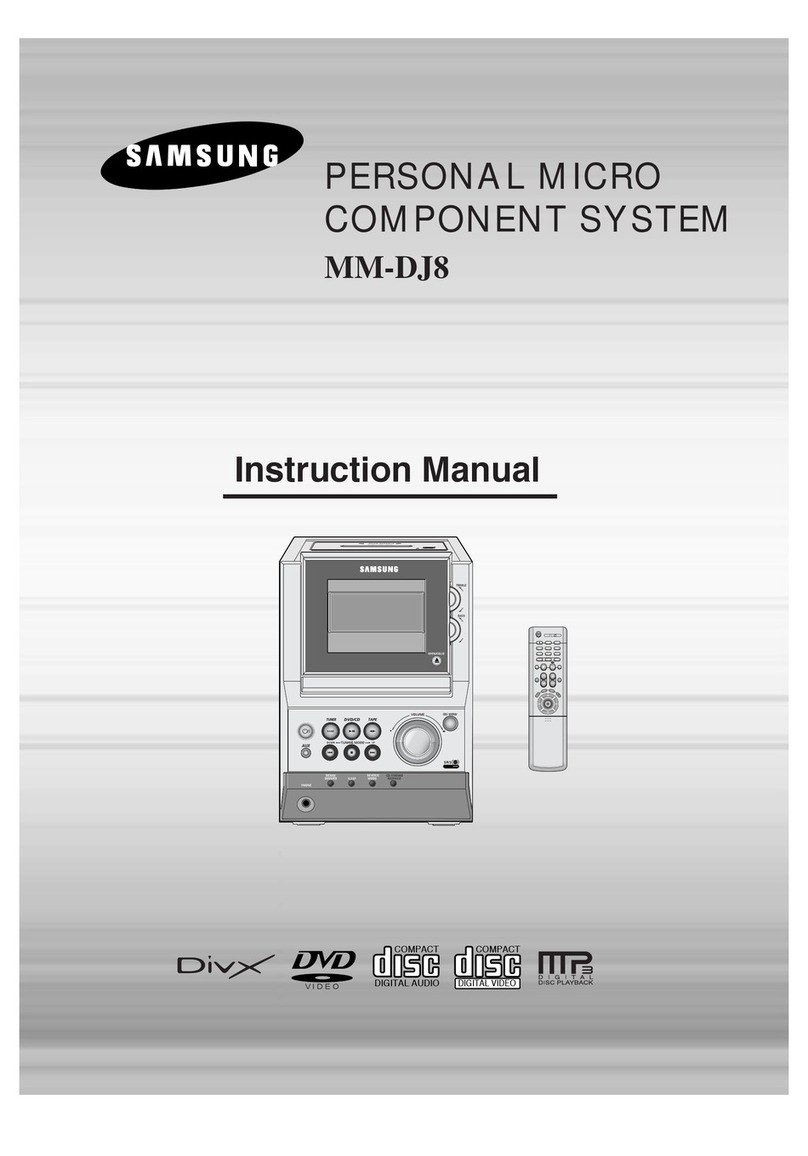 Samsung MM-DJ8 instruction manual