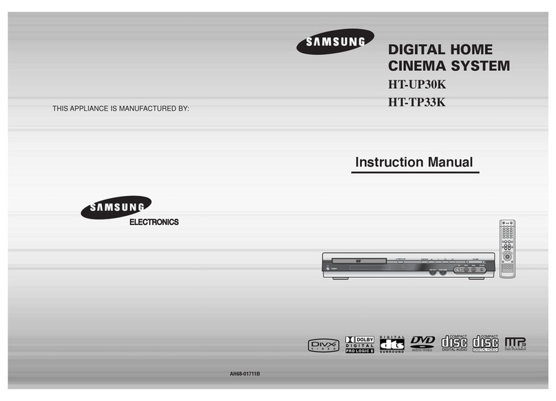 Samsung HT-TP33K User manual