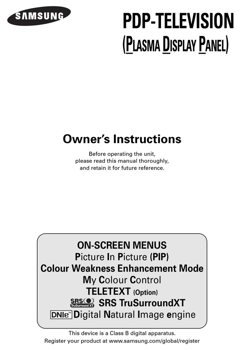 Samsung PS-42D7HD User manual