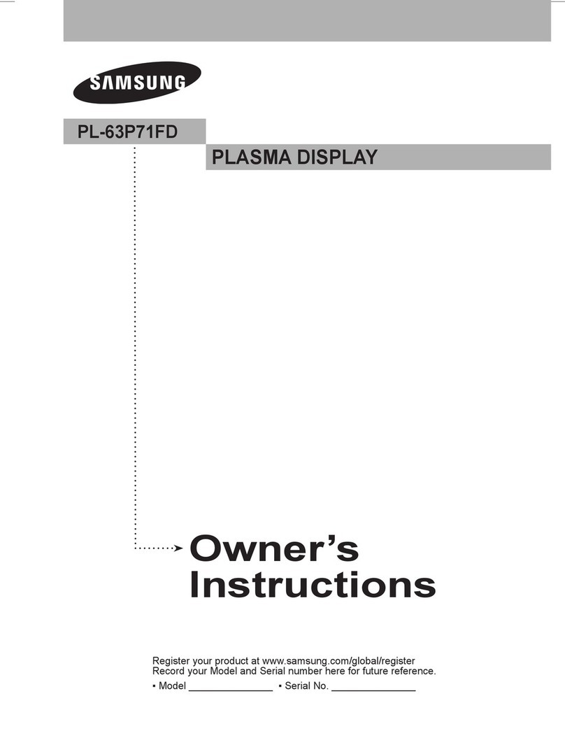Samsung PL-63P71FD User manual Samsung PL-63P71FD User manual