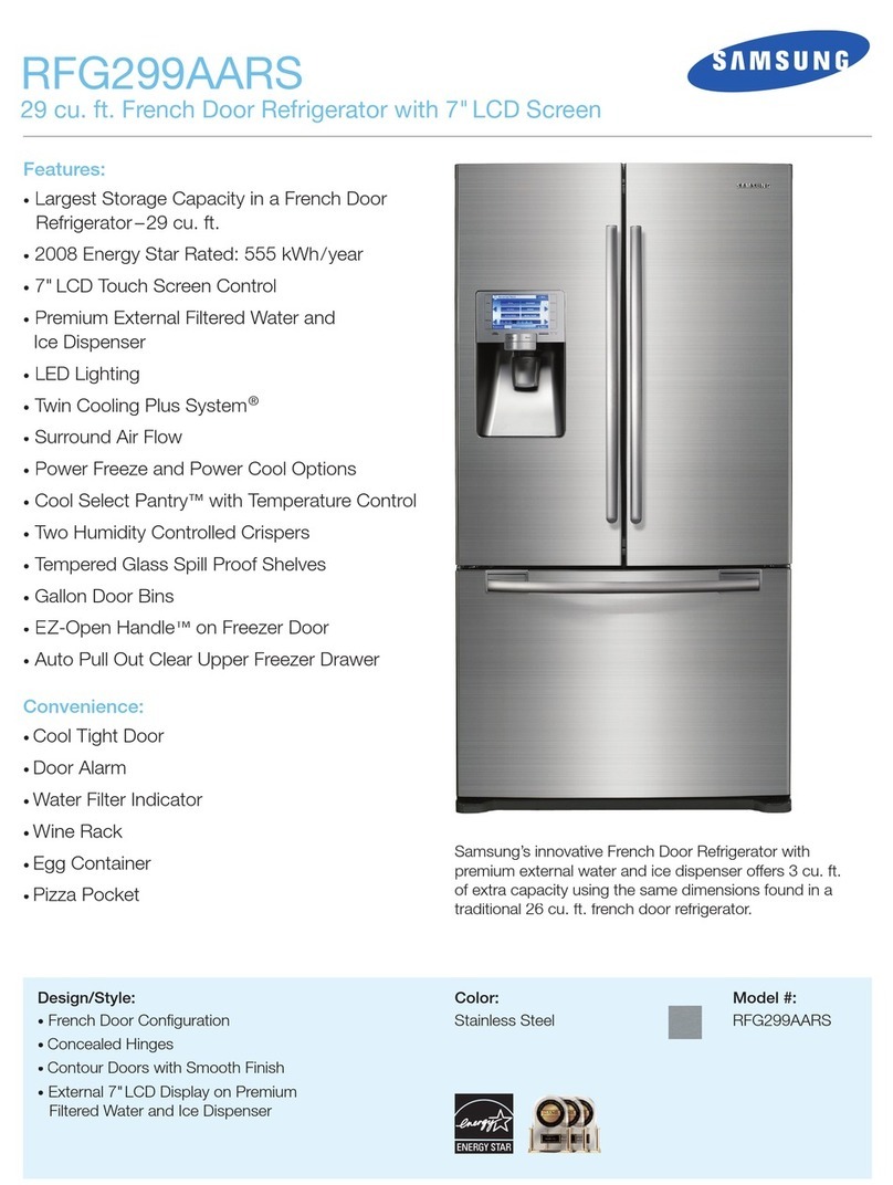 Samsung RFG299AARS Specifications
