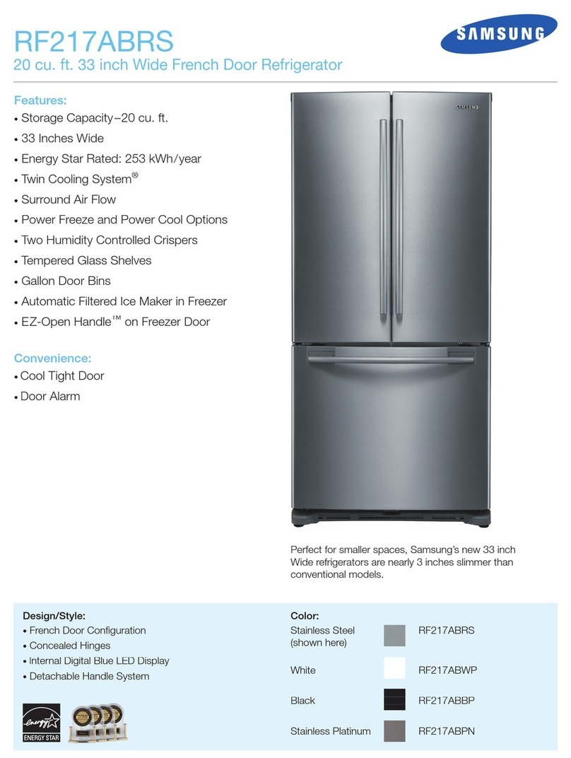Samsung RF217AB Specifications