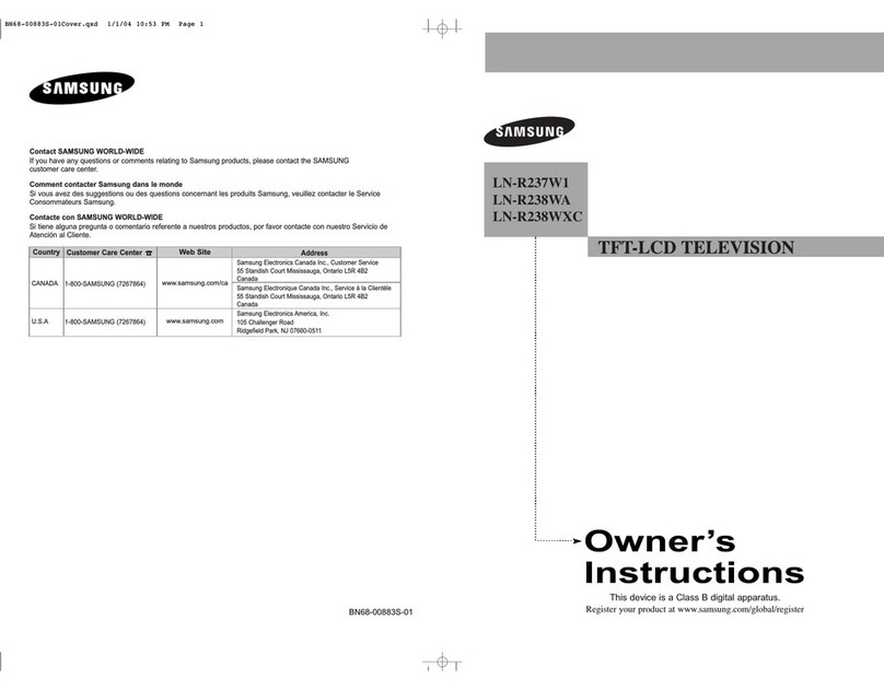 Samsung LN-R237W1 User manual