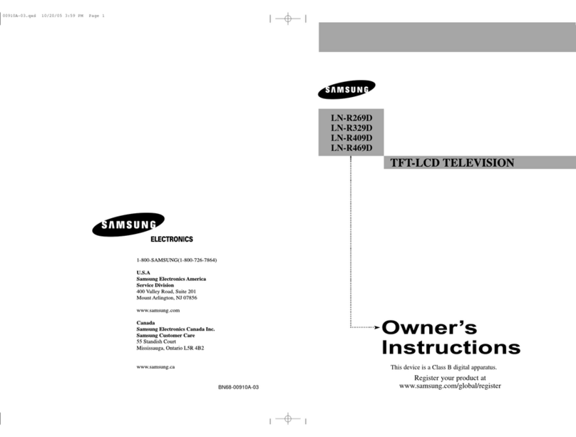 Samsung LNR269D User manual Samsung LNR269D User manual
