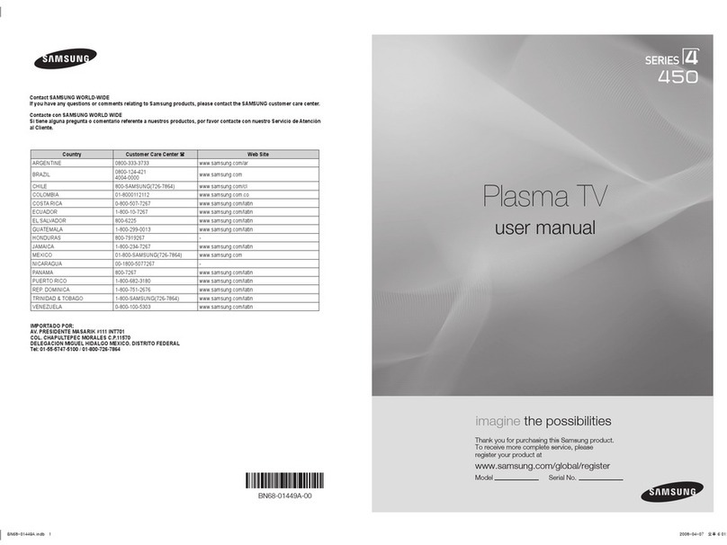 Samsung PL-42A450 User manual