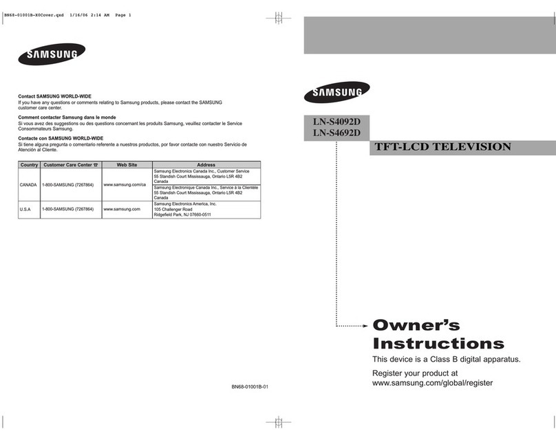 Samsung LN-S4092D User manual