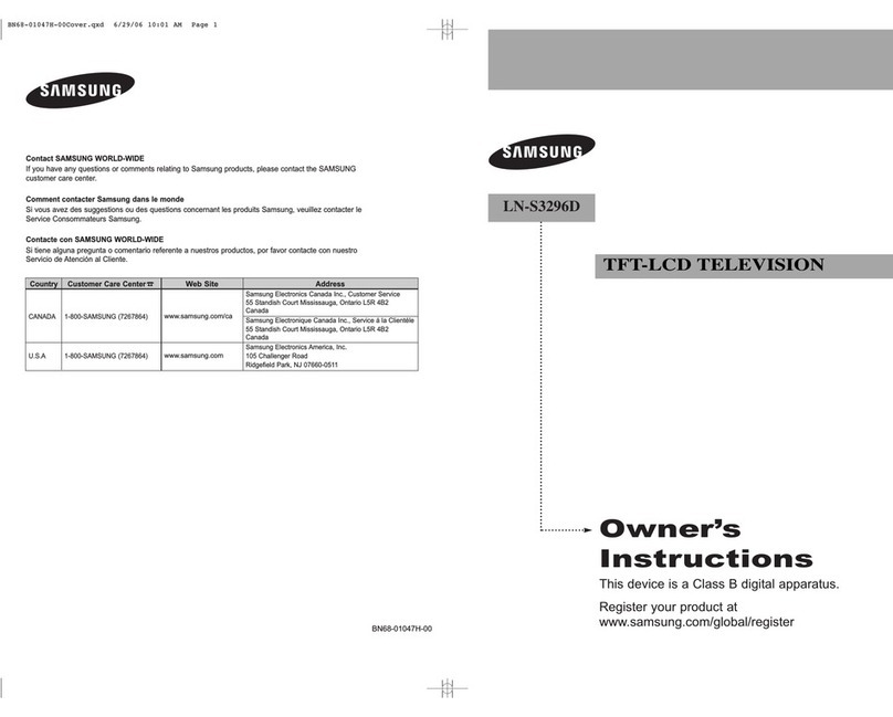 Samsung LN-S3296D User manual