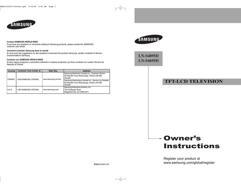 Samsung LN-S4095D User manual