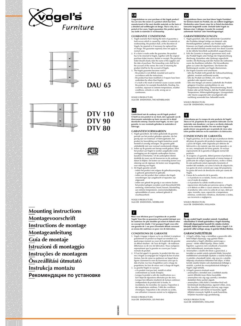 VOGELS DTV 110 instructions