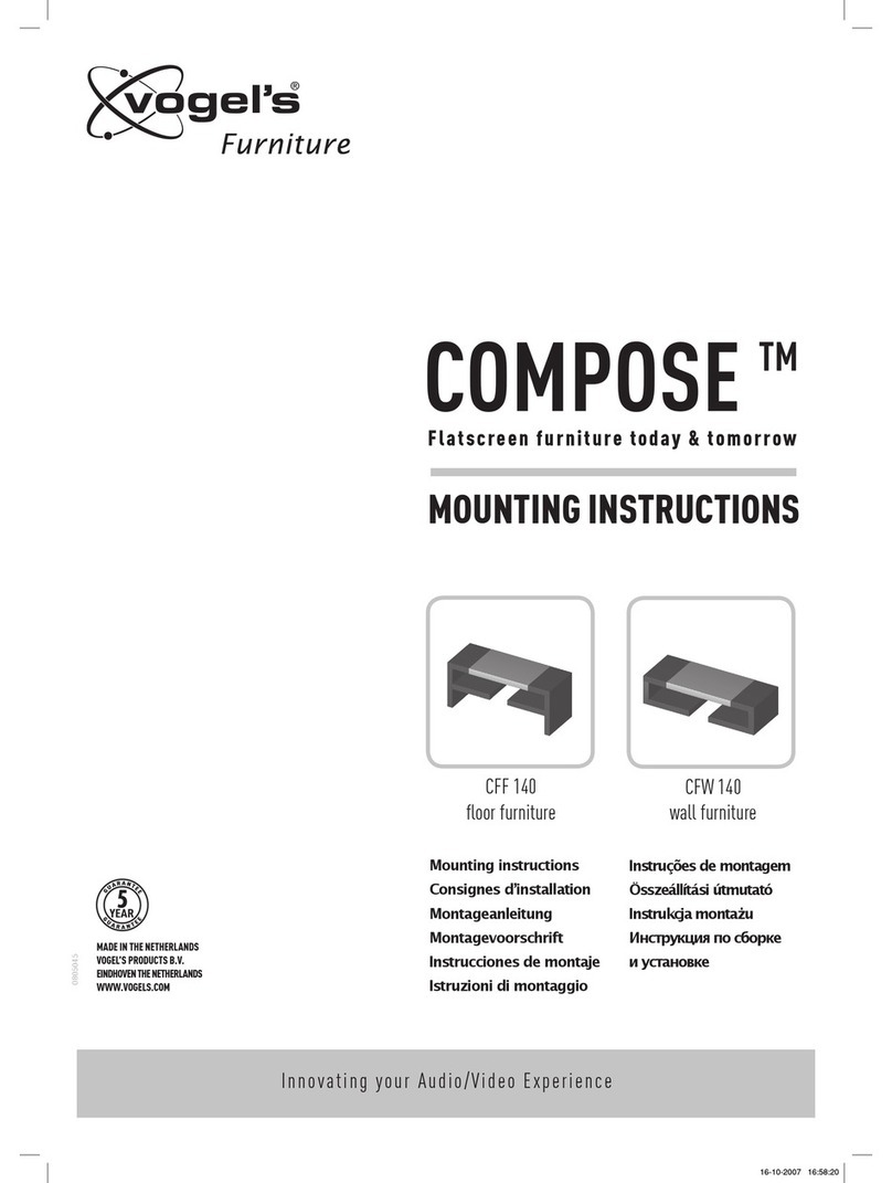 VOGELS CFF 140 - CFW 140 MOUNTING instructions VOGELS CFF 140 - CFW 140 MOUNTING instructions