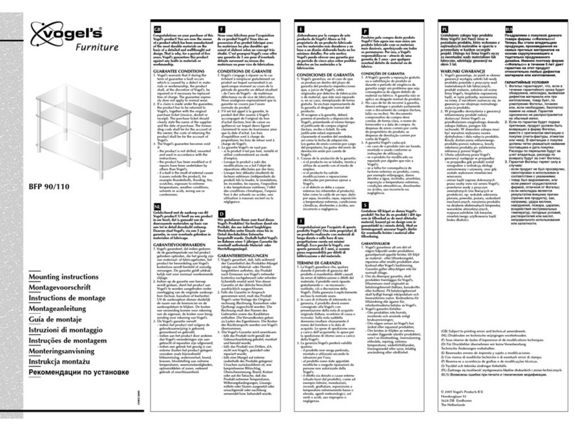 VOGELS BFP 110 instructions