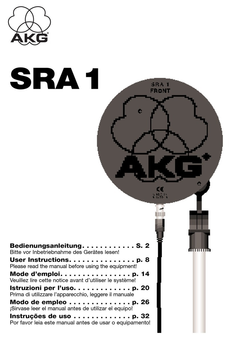 AKG SRA 1 User instructions AKG SRA 1 User instructions