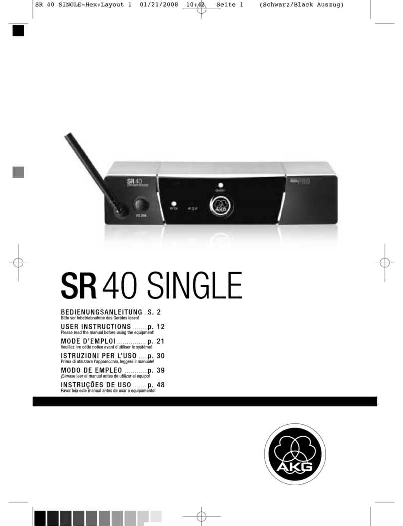 AKG SR 40 DIVERSITY User manual
