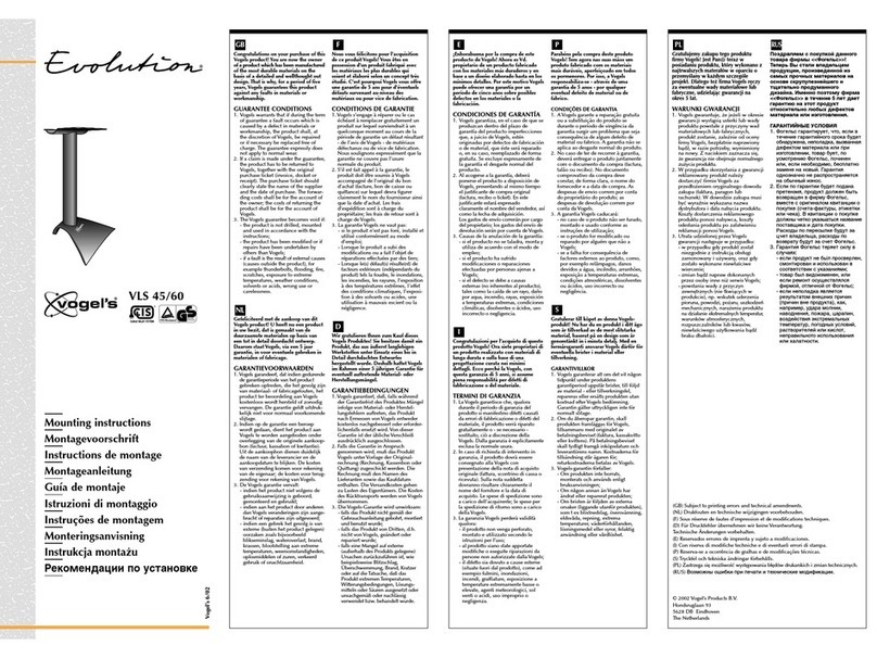 VOGELS VLS 45 User manual