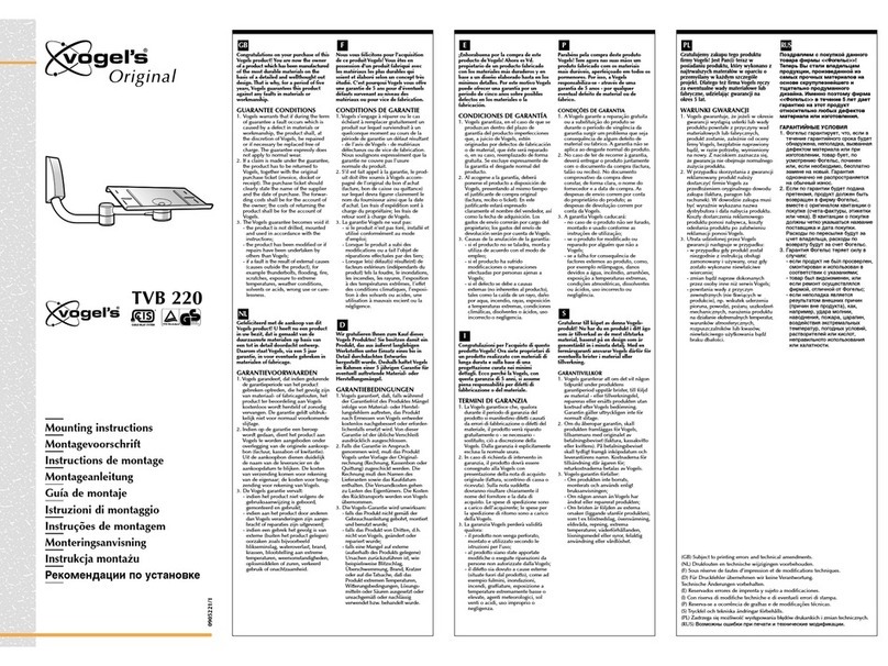 VOGELS TVB 220 User manual