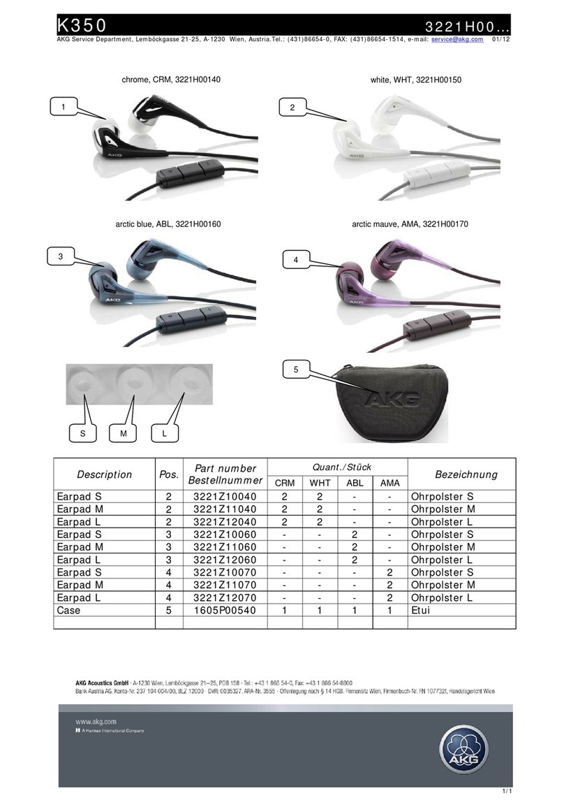 AKG K 350 manual