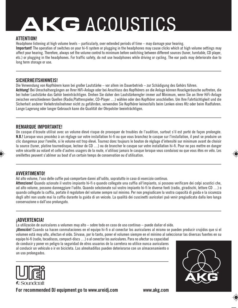 AKG K 181 DJ - MOUNTING DRAWING User manual