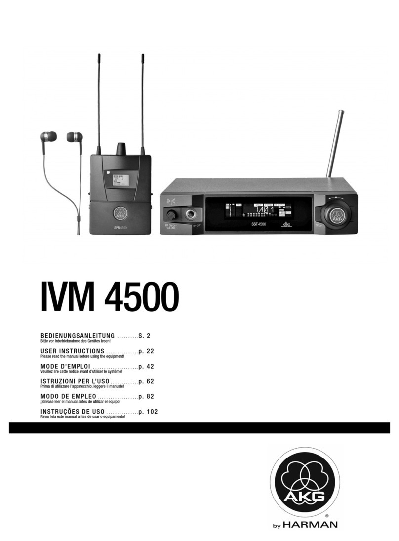 AKG IVM4500 IEM User instructions