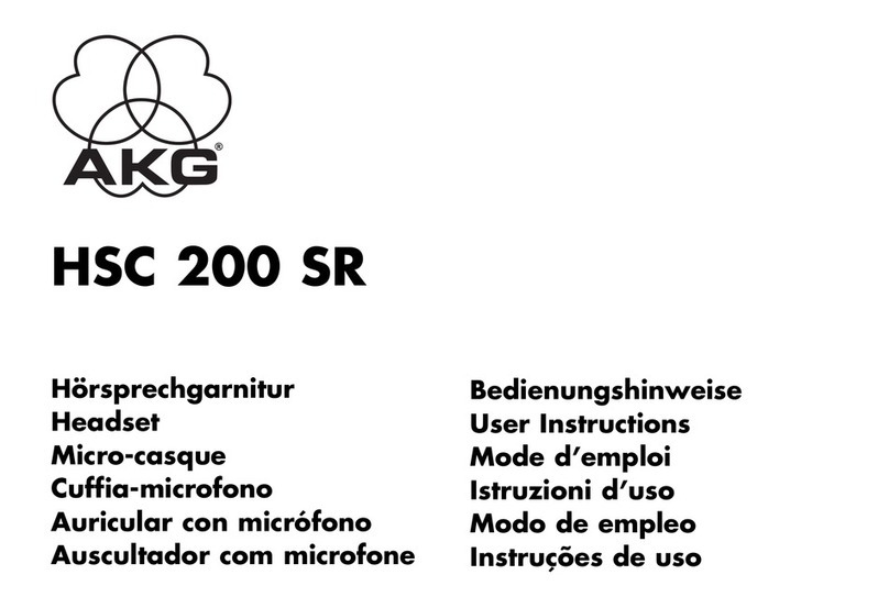 AKG HSC 200 SR User instructions