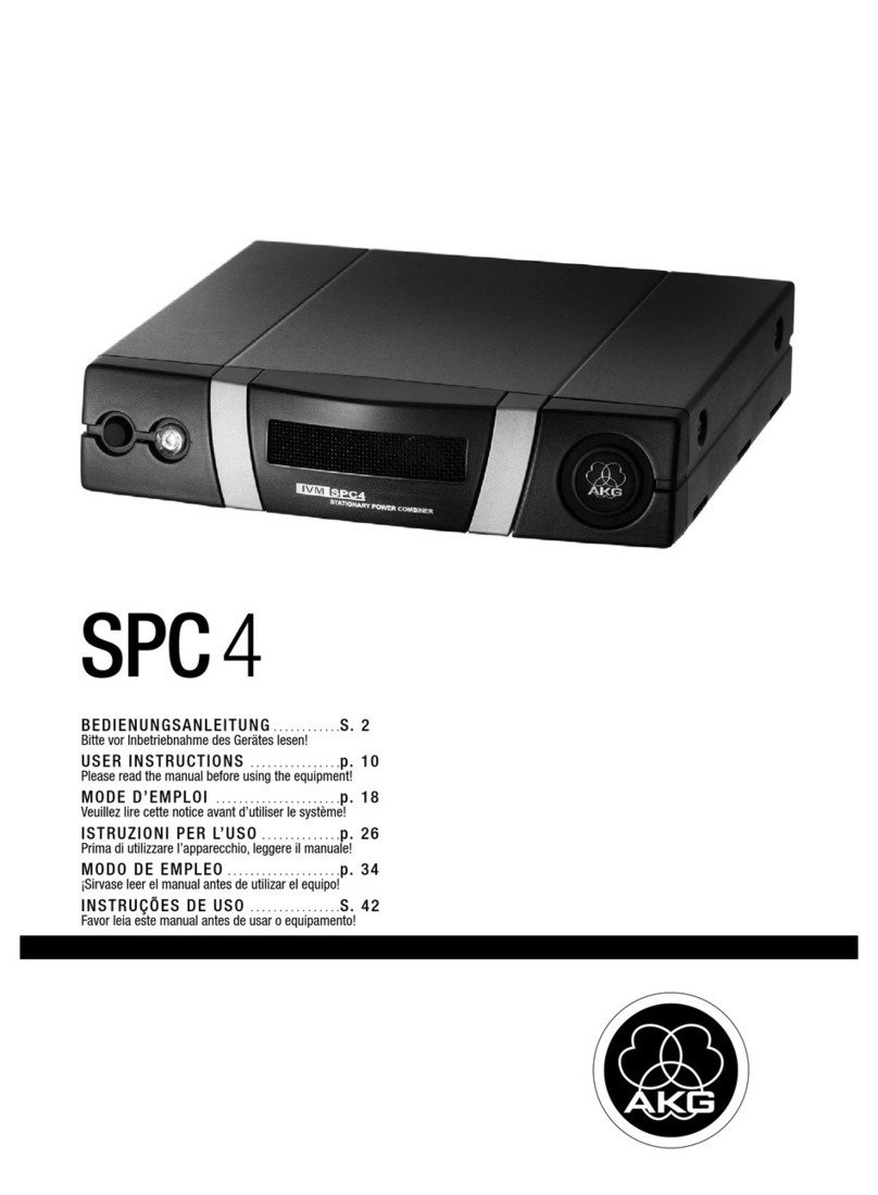 AKG SPC 4 User manual