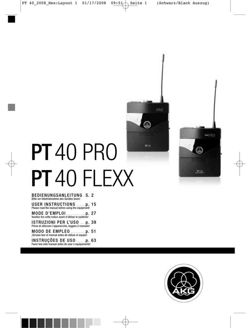AKG PT 40 FLEXX User instructions