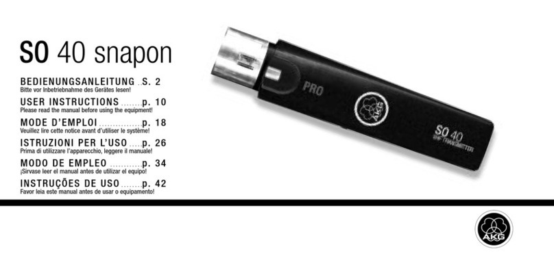 AKG SO 40 SNAPON User instructions