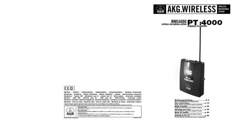 AKG PT 4000 User instructions