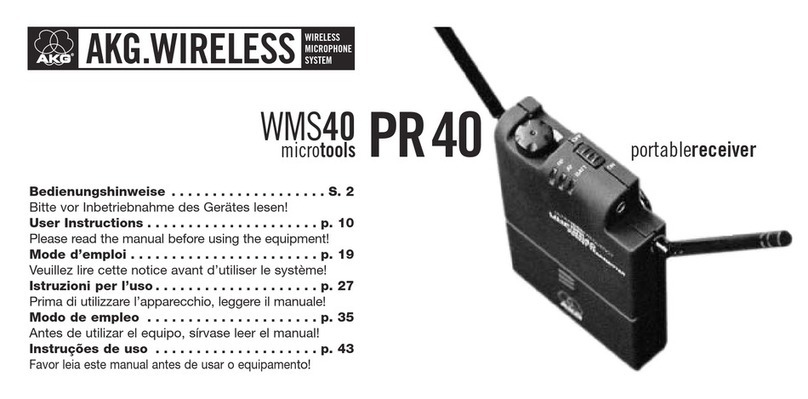 AKG PR 40 User manual