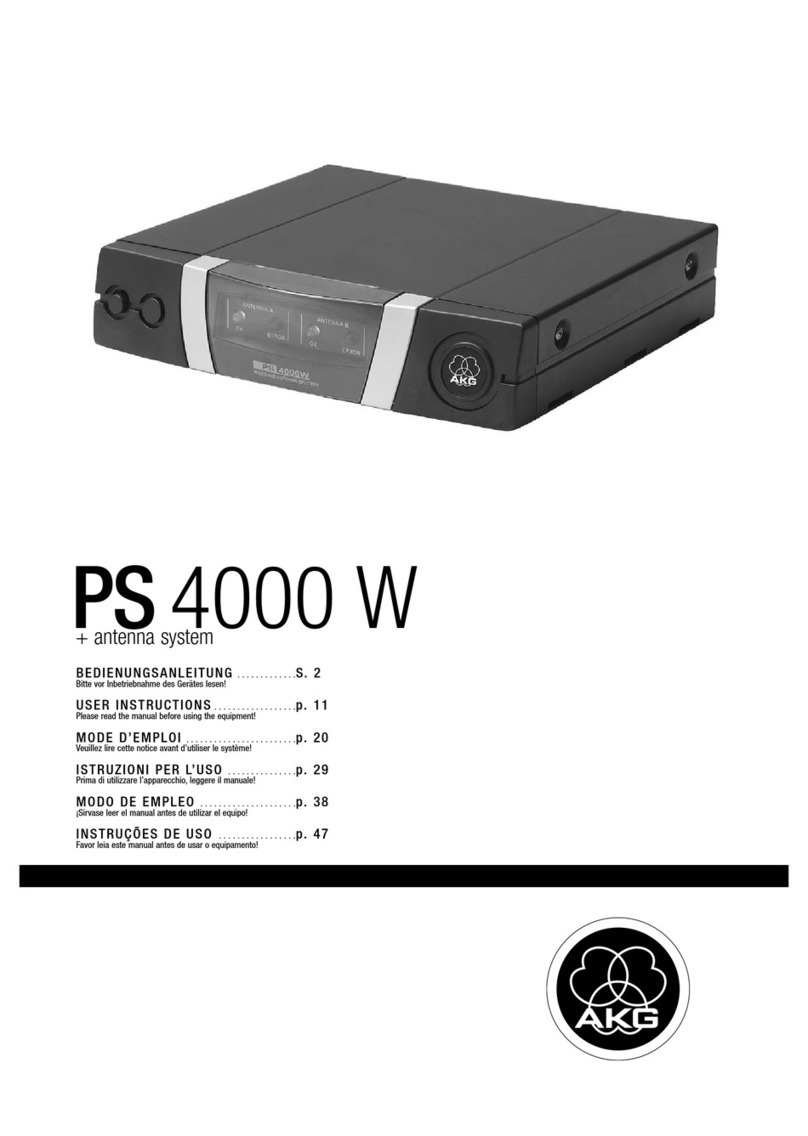 AKG PS4000 W User instructions