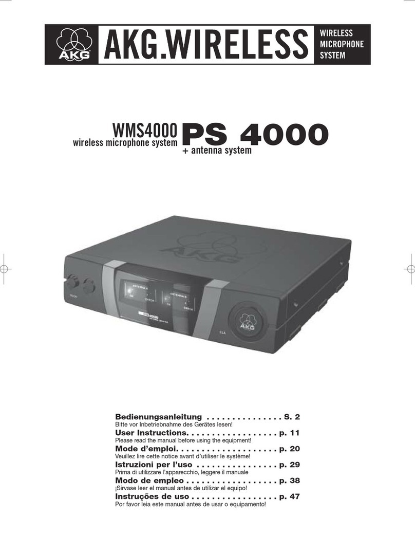 AKG PS4000 W User manual