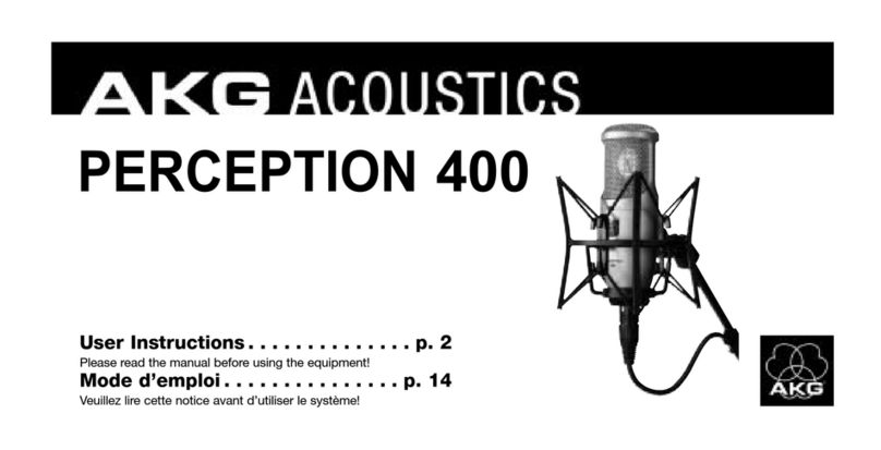 AKG PERCEPTION 400 User manual