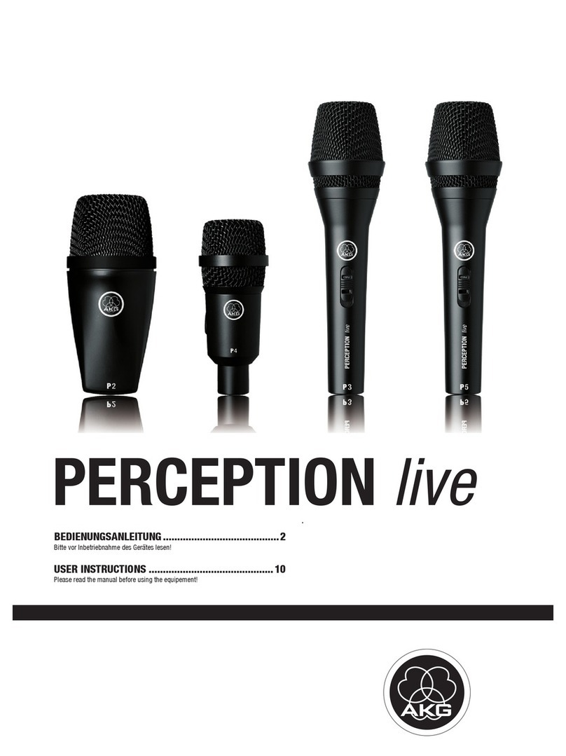 AKG PERCEPTION - ACCESSORIES User instructions