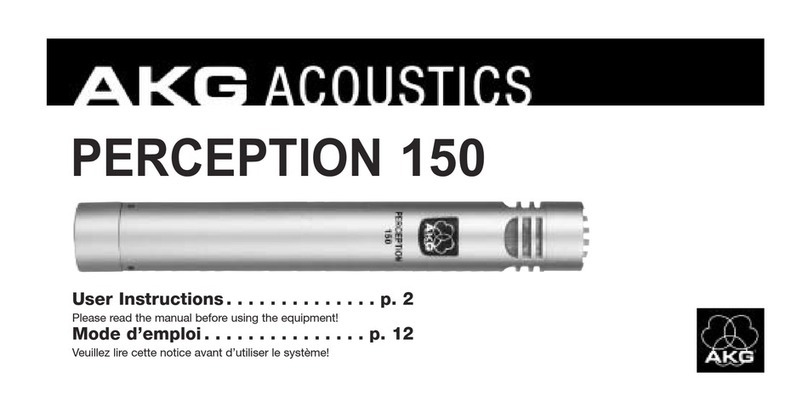 AKG PERCEPTION 150 User instructions
