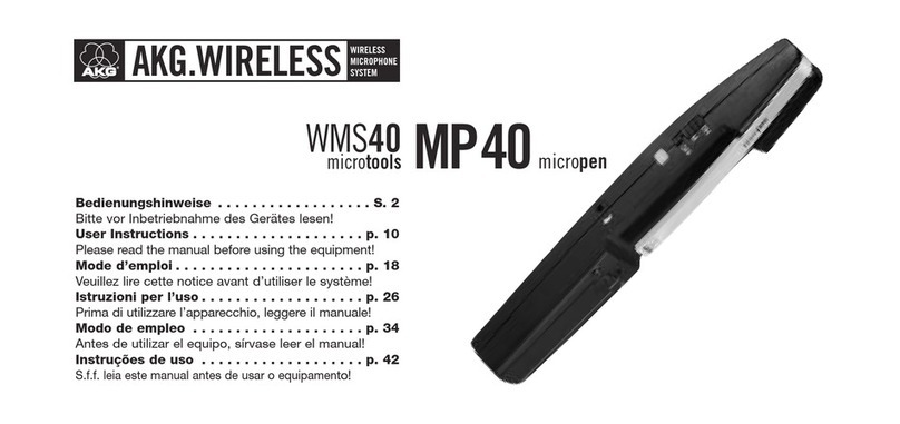 AKG Micropen MP 40 User instructions