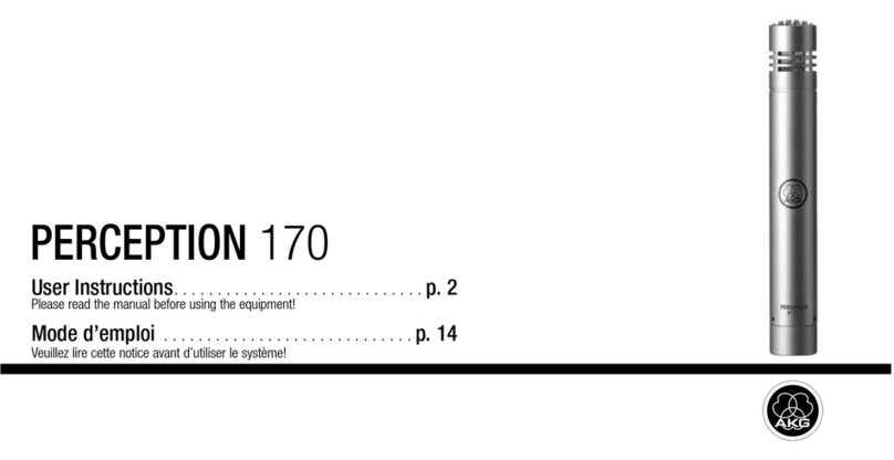 AKG PERCEPTION 170 User manual