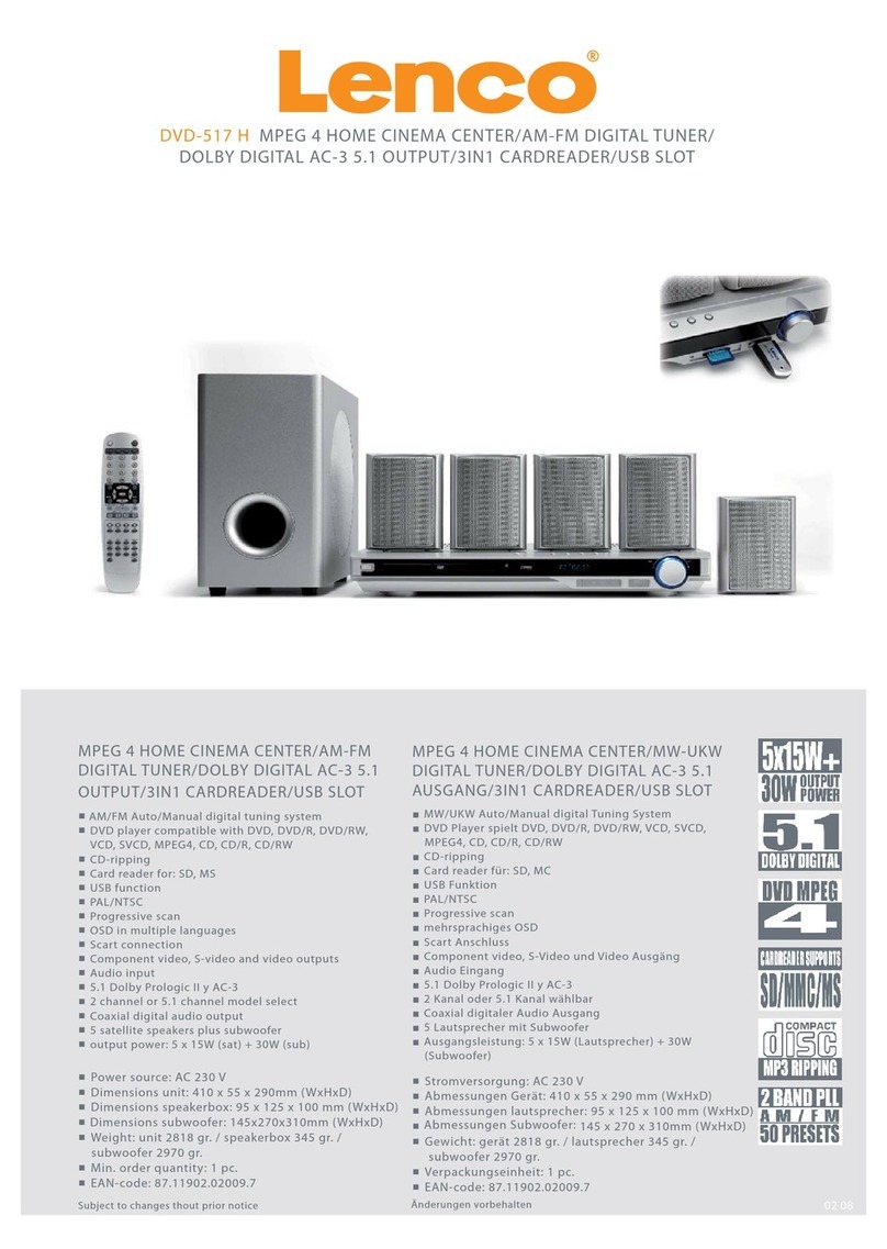 LENCO DVD-517 H User manual