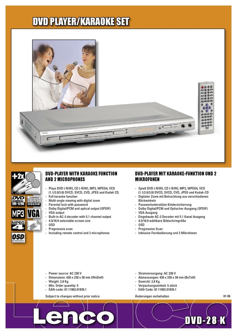 LENCO DVD-28 K - brochure