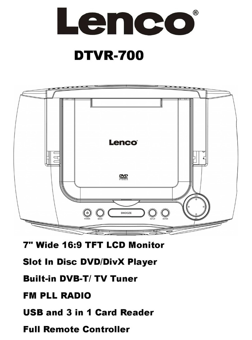 LENCO DTVR-700 User manual LENCO DTVR-700 User manual
