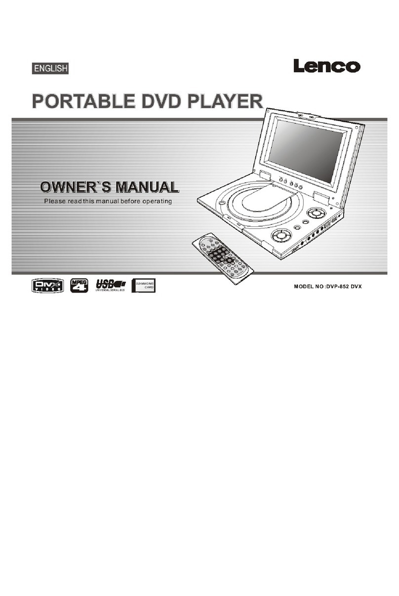 LENCO DVP-852 owner's manual