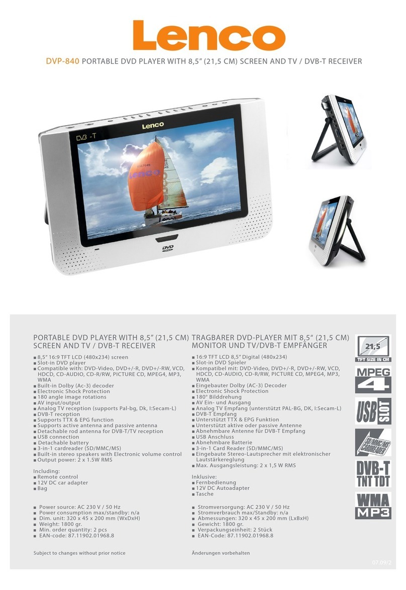 LENCO DVP-840 User manual LENCO DVP-840 User manual