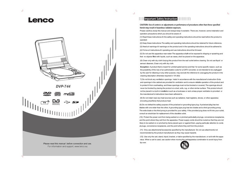LENCO DVP-744 manual