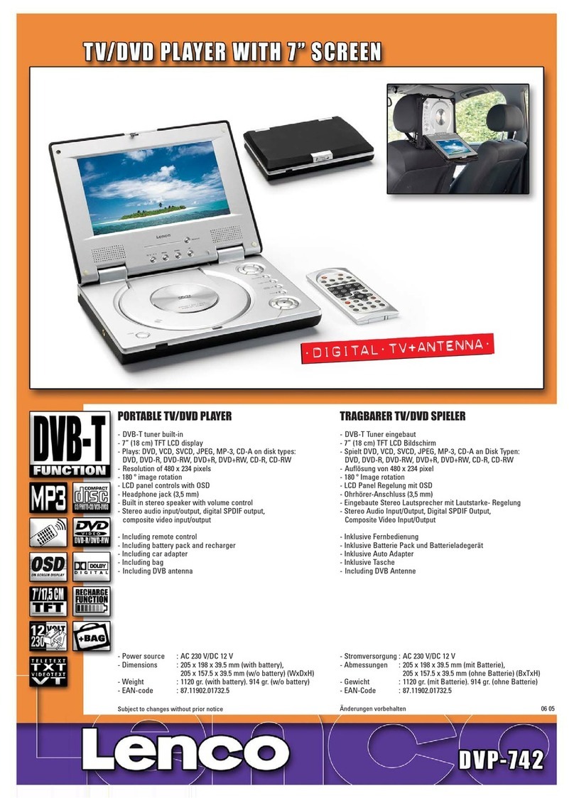 LENCO DVP-742 User manual