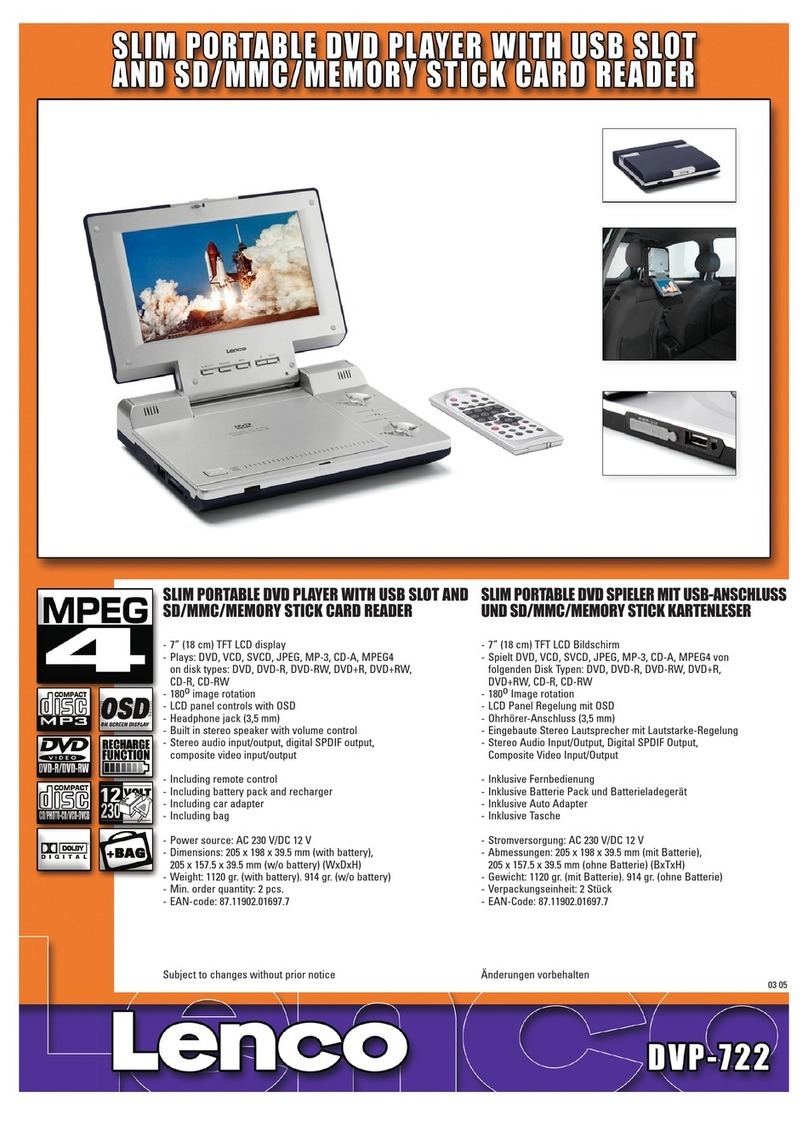 LENCO DVP-722 - User manual