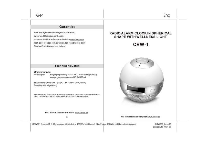 LENCO CRW-1 manual