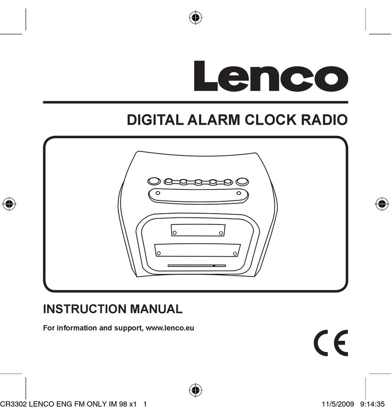 LENCO CR-3302 instruction manual