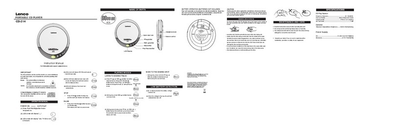LENCO CD-214 User manual