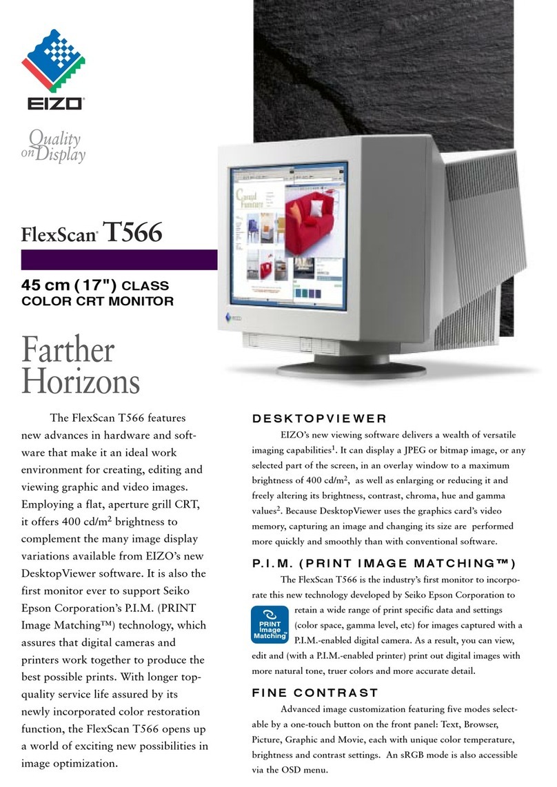 Eizo FlexScan T566 User manual Eizo FlexScan T566 User manual