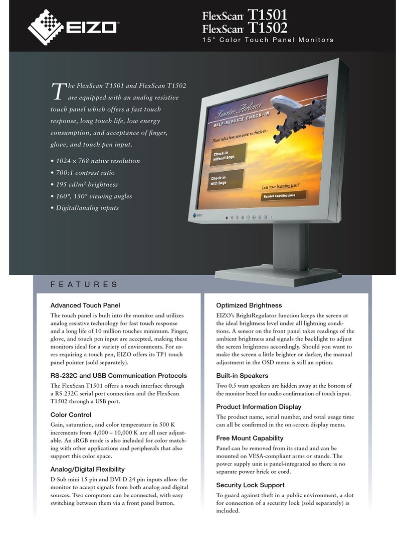 Eizo FlexScan T1501 User manual